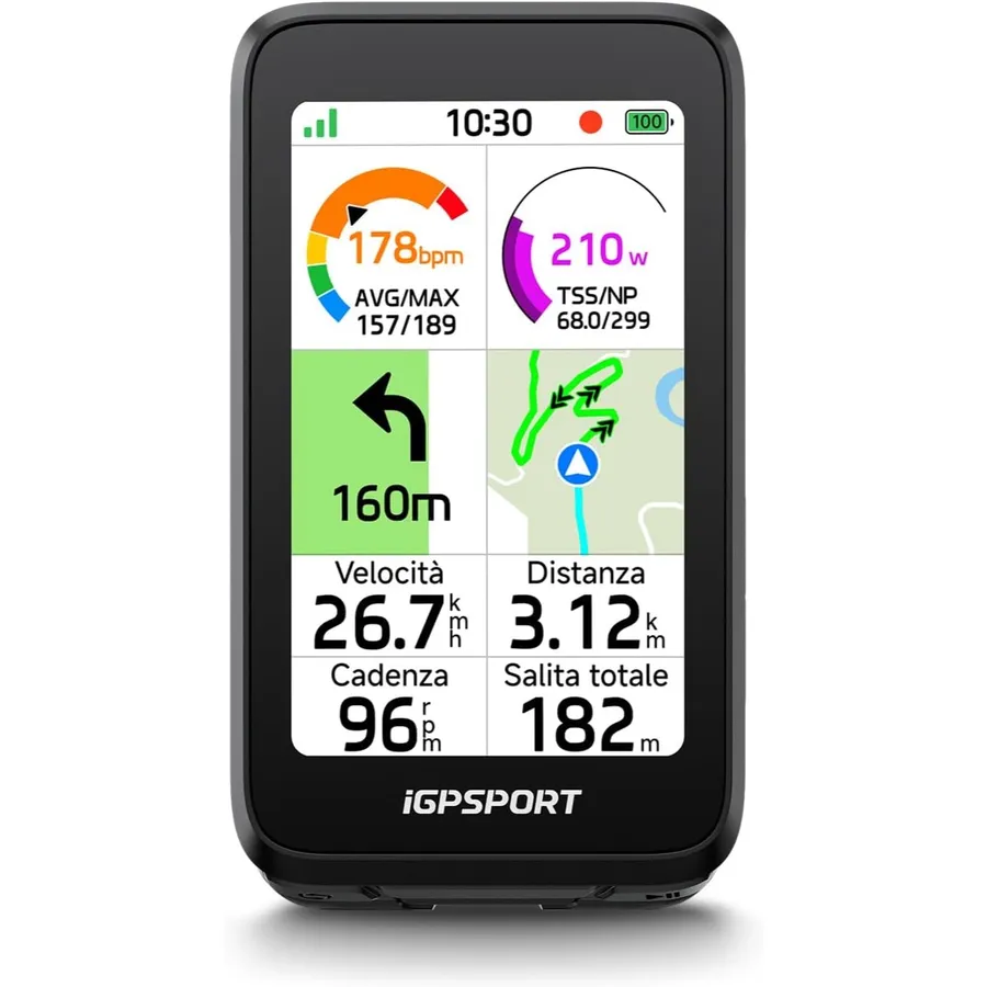 iGPSPORT BiNavi Air - Ciclocomputer GPS con mappe e display touch da 3 pollici