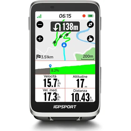 iGPSPORT BiNavi - Ciclocomputer GPS con mappe e display touch da 3,5 pollici