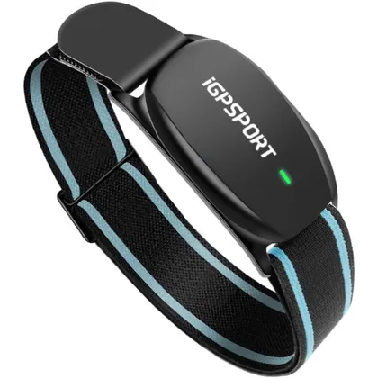 iGPSPORT HR70 - Fascia cardio da braccio Bluetooth e ANT+ con zone a LED
