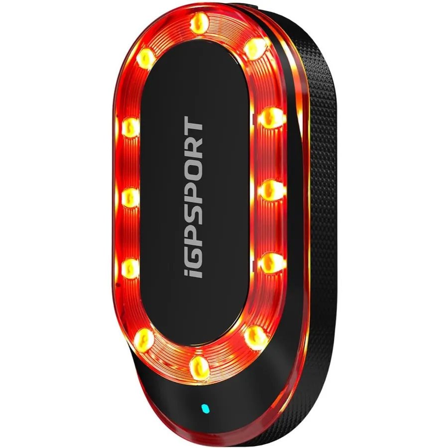 iGPSPORT SR Mini - Luce posteriore radar per bici con rilevamento della frenata