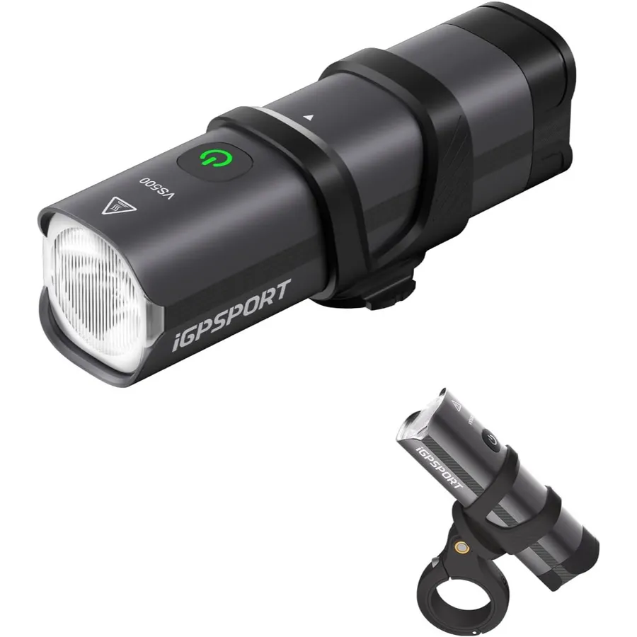 iGPSPORT VS - Luce bici anteriore intelligente da 500 a 1800 lumen